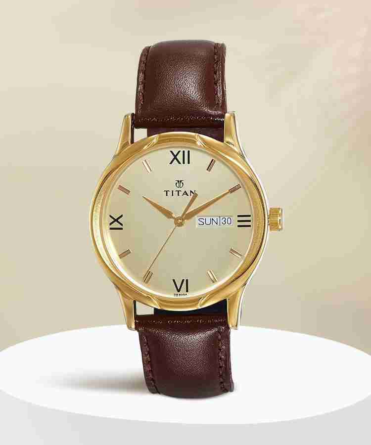 Titan NP1580YL05 NP1580YL05 Analog Watch For Men