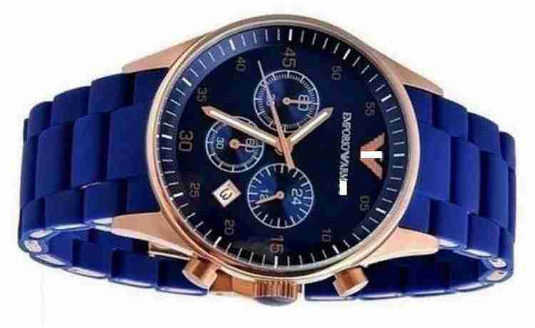 Wristkart Empo Arman AR5806 Blue Silicon Chronograph Sporty Exclusive Premium Rich Gift Analog Watch For Men Buy Wristkart Empo Arman AR5806 Blue Silicon Chronograph Sporty Exclusive Premium Rich Gift...