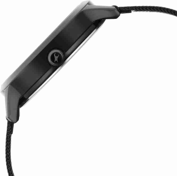 Fastrack Fleek Quartz Analog Black Dial Stainless Steel Strap 