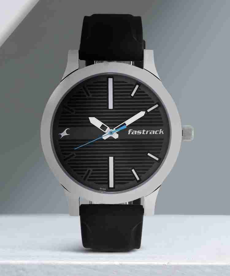 Fastrack black 2025 watch flipkart