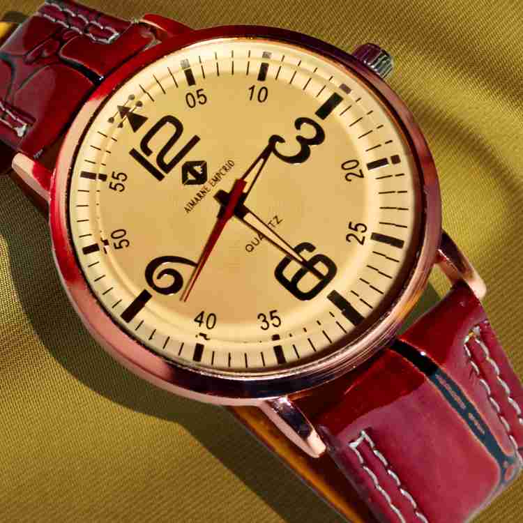 AIMARNE EMPCRIO WATCHES Semi Formal Classic Watch 3D Glass Luxury