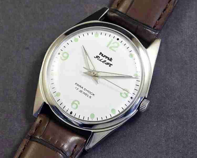 DIXOT Vintage HMT Pilot White Face Mechanical Hand Winding Mens Watch Preowned Analog Watch For Men Buy DIXOT Vintage HMT Pilot White Face Mechanical Hand Winding Mens Watch Preowned Analog