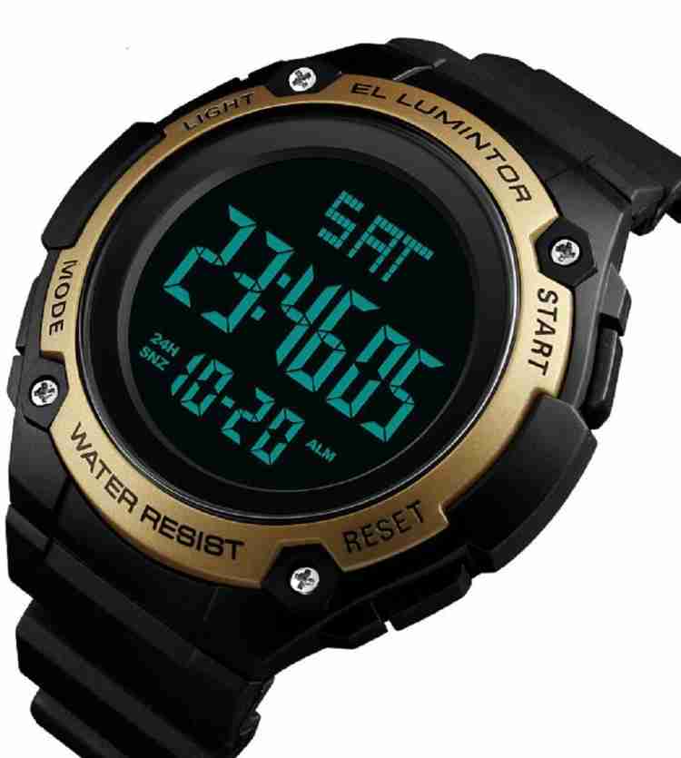 SKMEI Digital Sports Digital Watch For Men Buy SKMEI Digital Sports Digital Watch For Men 1346 Gold Black Chronograph Online at Best Prices in India Flipkart