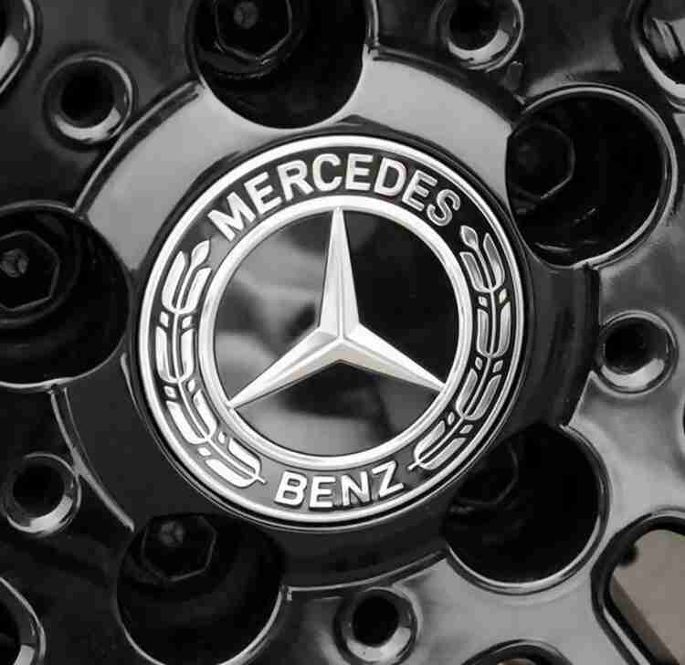 Aag 75MM Aluminium Black AMG Wheel Caps For Mercedes Benz Wheel