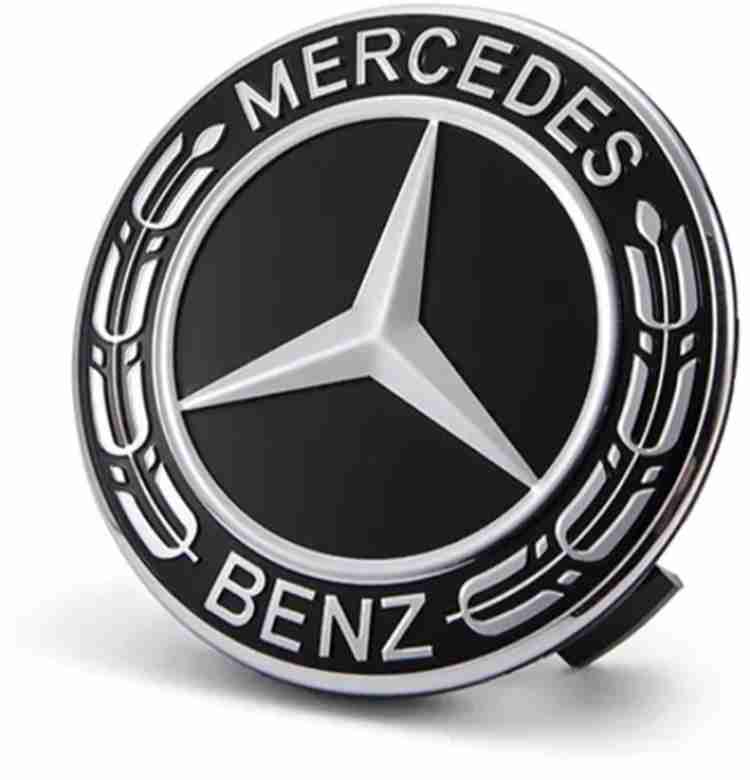 Aag 75MM Aluminium Black AMG Wheel Caps For Mercedes Benz Wheel