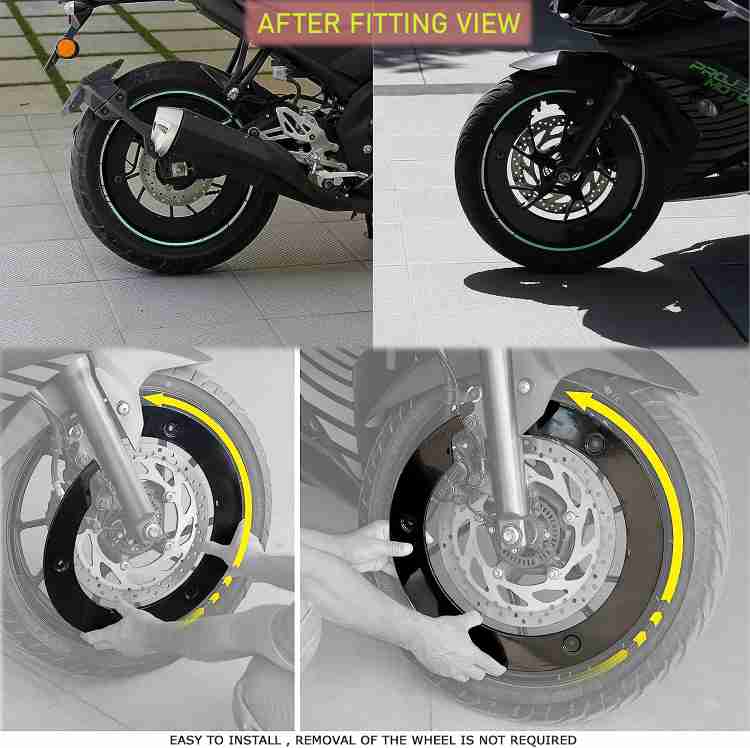 Motorcycle front outlet wheel cover