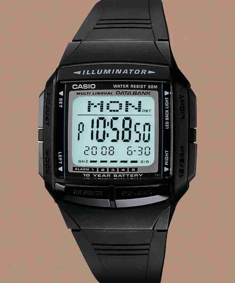 CASIO DB 36 1AVDF Vintage DB 36 1AVSDF Dial Black Resin Strap Digital Watch For Men Women Buy CASIO DB 36 1AVDF Vintage DB 36 1AVSDF Dial Black Resin Strap Digital Watch For Men Women