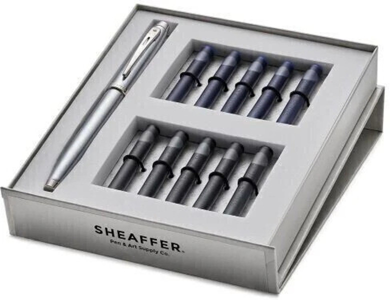 sheaffer 9306 gift 100 pen 10 cartridges combo premium fine nib fountain