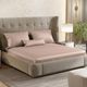 haus & kinder Satin Double Fitted 300 TC Bedsheet with 2 Pillow Covers - Image 8