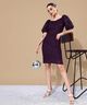 Miss Chase Women Bodycon Maroon Midi Dress - Image 8