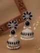 Vastaraj Aarvi Maroon Charm Blue Sapphire Alloy Earring Set - Image 7