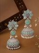 Vastaraj Aarvi Maroon Charm Blue Sapphire Alloy Earring Set - Image 6
