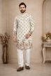 Men Cotton Rayon Kurta Pyjama Set - Image 8