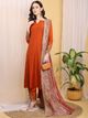 Mamatva Women Silk Blend Kurta Palazzo Dupatta Set - Image 8