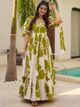 omkar Floral Print Rayon Blend Gown - Image 8