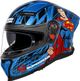 STUDDS Helios Superman Edition ISI and DOT Certified Helmet with Antifog 100 Motorbike Helmet (GREY & BLUE) - Image 8