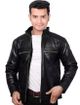 marvik Men Solid Leather Jacket - Image 4