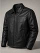 CRESIM Men Solid Leather Jacket - Image 7