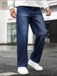 Men Baggy Fit Mid Rise Green Jeans - Image 8