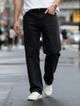 FashionInfinity Men Wide Leg Mid Rise Blue Jeans - Image 6