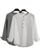 GAINELL Men's 2 Pack Solid Cotton Blend Straight Kurta - Image 8