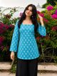 saadgee Floral Print Pure Cotton Straight Kurta for Women (Pink) - Image 8