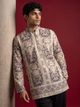 Jompers Printed Cotton Blend Straight Kurta for Men (Purple) - Image 8