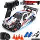 Flytek RC Drift Car 4X4 20KM/H with LED Lights (White-Red) - Image 8