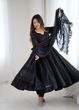 MANTRABOUTIQUE Women Georgette Ethnic Top Pant Dupatta Set - Image 7