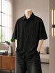 Asta Moda Men Oversized Striped Casual Shirt - Image 4