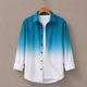 SH FSN Men Regular Fit Dyed/Ombre Spread Collar Party Shirt - Image 6