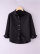 GLOREN Men Regular Fit Solid Spread Collar Shirt - Image 8