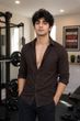 BROCON Men Regular Fit Solid Spread Collar Shirt - Image 8