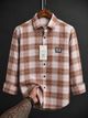 VELLOSTA Men Regular Fit Checkered Spread Collar Casual Shirt - Image 8