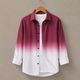 SH FSN Men Regular Fit Dyed/Ombre Spread Collar Party Shirt - Image 5