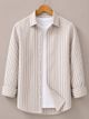 METRONAUT Men Regular Fit Striped Shirt - Image 5