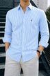 spela Men Regular Fit Striped Spread Collar Casual Shirt - Image 7