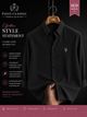 Men Regular Fit Solid Spread Collar Casual Shirt - Image 7