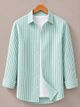 METRONAUT Men Regular Fit Striped Shirt - Image 6
