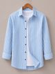 METRONAUT Men Regular Fit Striped Shirt - Image 4