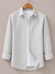 METRONAUT Men Regular Fit Striped Shirt - Image 7