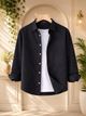 TorontoCN Men Regular Fit Solid Spread Collar Casual Shirt - Image 8