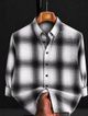 Solbiza Men Checkered Spread Collar Casual Shirt - Image 8