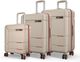 Safari Squadron 3-Piece Luggage Set 8 Wheels Beige - Image 8