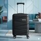 KILLER Medium Check-in Suitcase 66cm 4-Wheels Black - Image 8