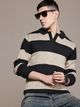 Roadster Men Green Striped Collared Neck Sweater - Image 8