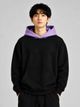 Men Full Sleeve Color Block Hooded Sweatshirt - Image 8