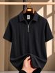 VGETRENDZ Men Striped Polo Neck Polycotton Purple T-Shirt - Image 8