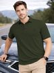 VeBNoR Men Black Polyester Polo Neck T-Shirt - Image 7