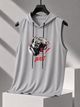 Progo Men Graphic Print Round Neck Polyester Black T-Shirt - Image 8